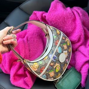 Gucci half moon animal print bag like new with box and dust bag